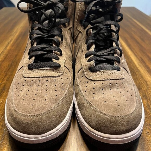 NIKE AIR FORCE 1 HIGH 07 DARK MASHROOM BROWN SZ 13 RARE! [315121-205] - Picture 4 of 6